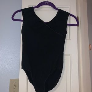 black leotard